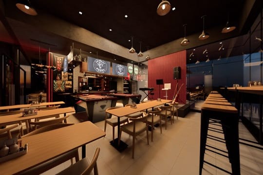 Smokey Peeks dining area view two